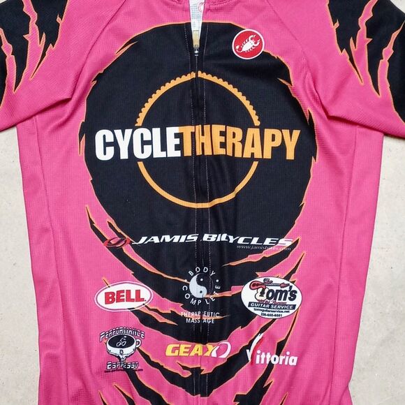 Castelli Cycling Full Zip Jersey Shirt Men's Medium - Picture 2 of 8